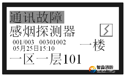 JB-QB-TX3001A消防主機回路總線設備故障